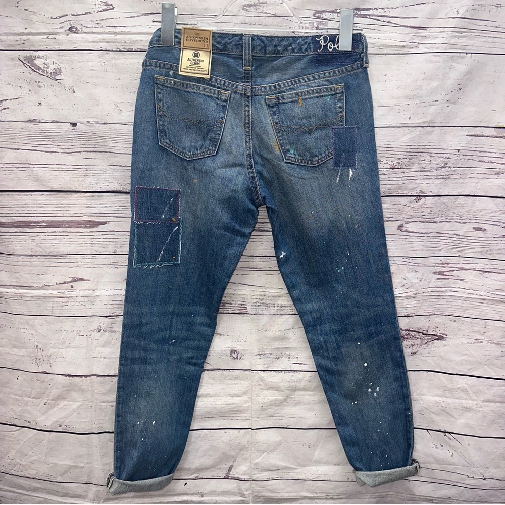 Polo Ralph Lauren Astor Slim Boyfriend Denim Jeans Size 14 - Picture 3 of 3